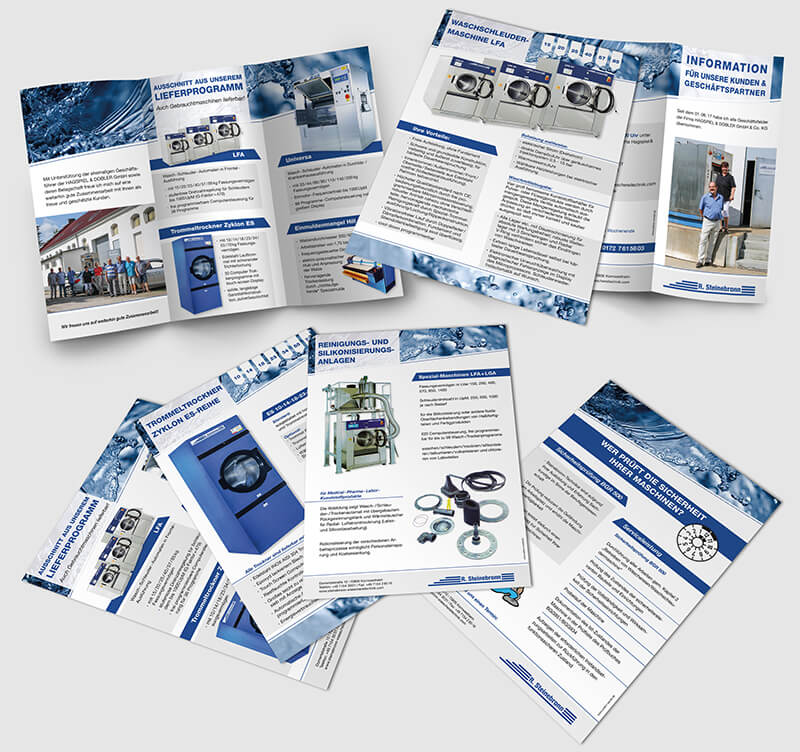 Produktflyer Waschmaschinen