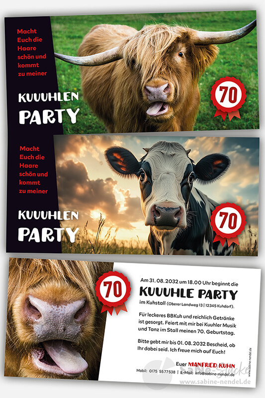Geburtstagseinladung-Kuh