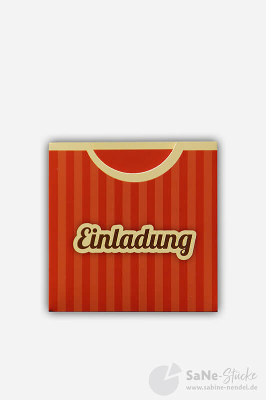 Geburtstagseinladung Pommes Hülle