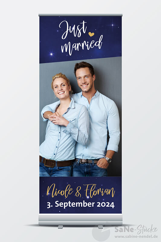 Hochzeitsbanner Sternenhimmel