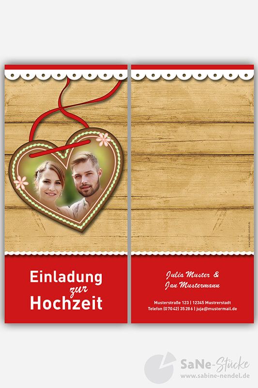 Einladung Trachtenhochzeit Text Außenseiten