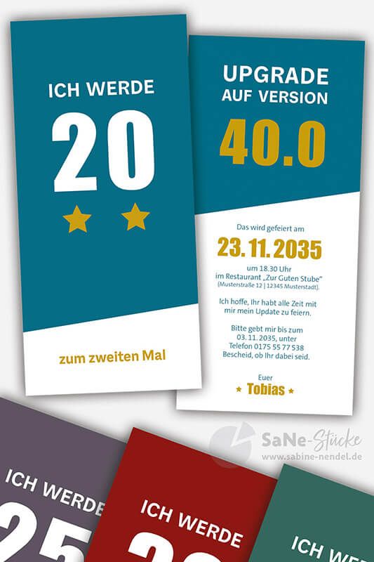 humorvolle Einladung