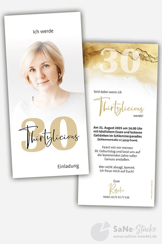 Thirtylicious mit Foto